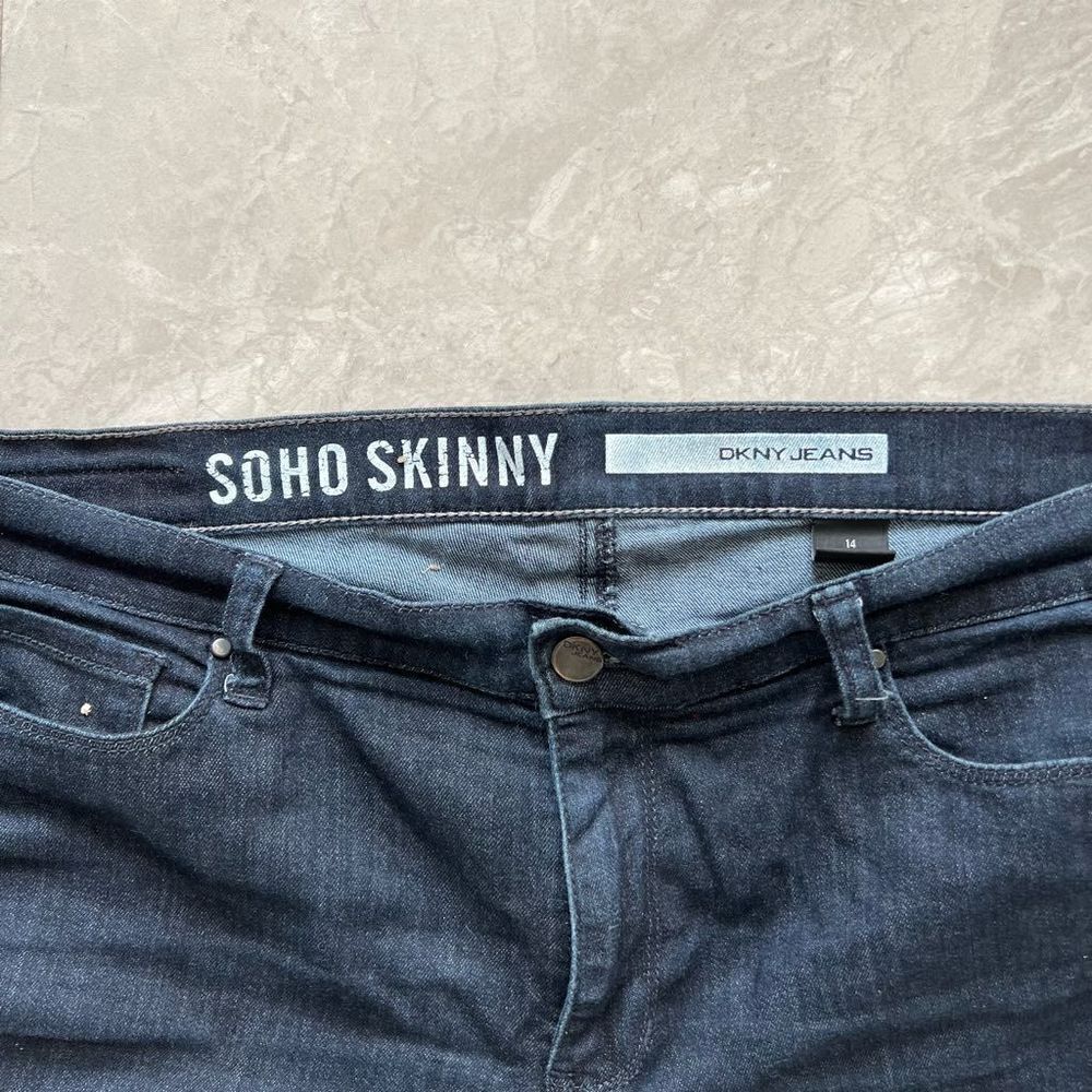 DKNY Soho Skinny Jeans Women's Denim Blue Size 14 - Picture 2 of 2
